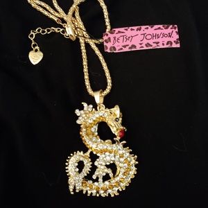 Gold Dancing 🐉 Dragon Necklace